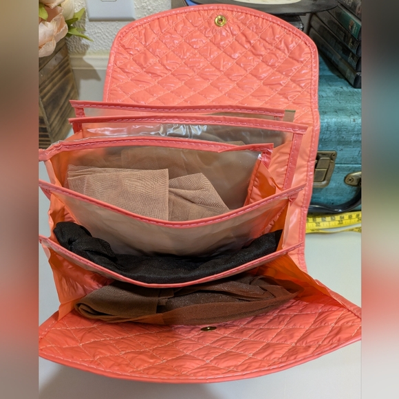 Vintage Accessories - VTG Hosiery Bag w/7 Pairs Of Stockings